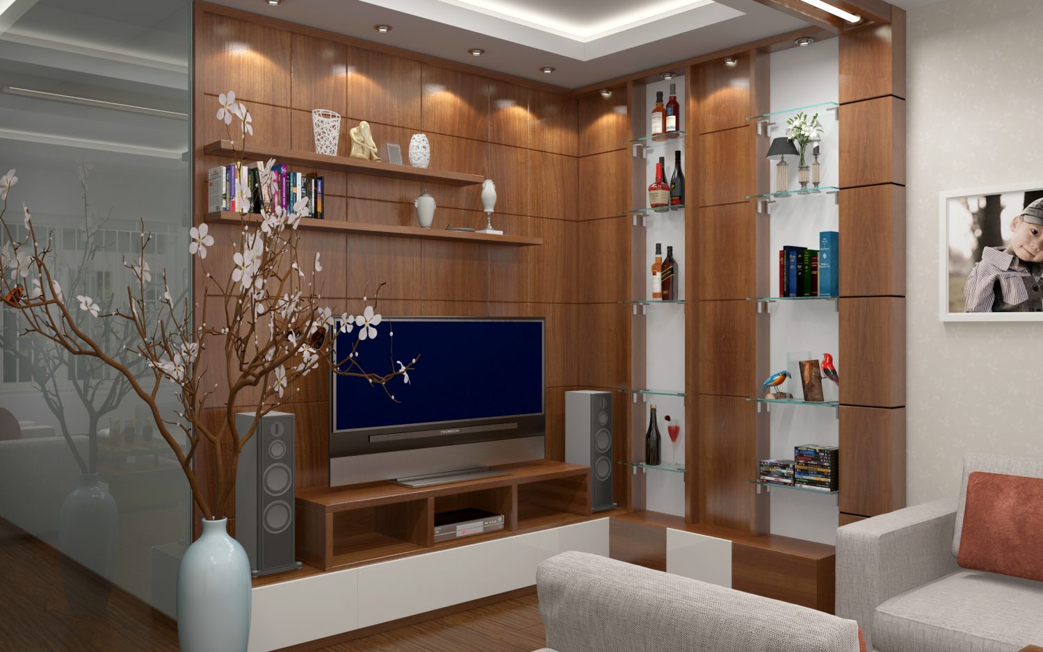 Các mẫu Ốp Gỗ phòng khách đẹp nhất 2025 16 mẫu ốp tường gỗ phòng khách