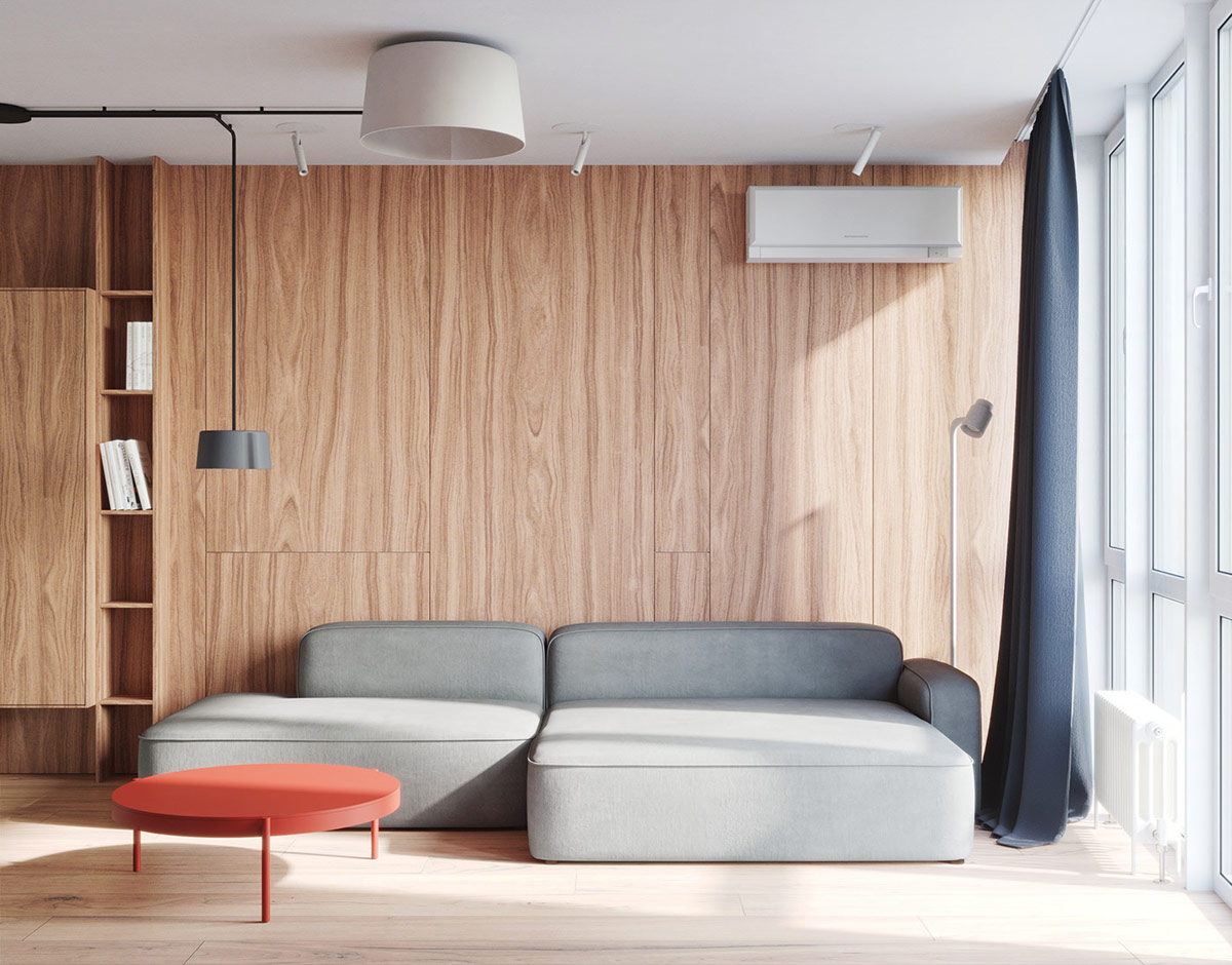 Các mẫu Ốp Gỗ phòng khách đẹp nhất 2020 14 studio cho gỗ ốp tường phòng khách