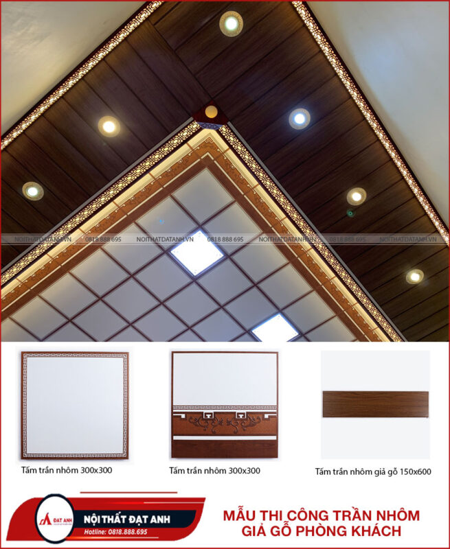 báo giá trần nhôm giả gỗ