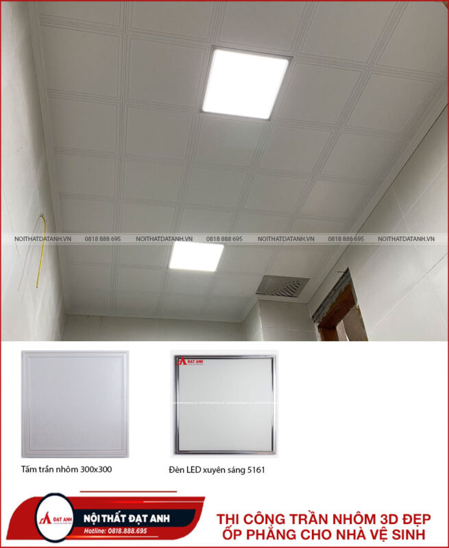 mẫu trần nhôm 3d nhà vệ sinh