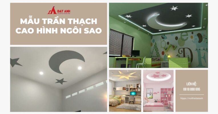 trần thạch cao hình ngôi sao