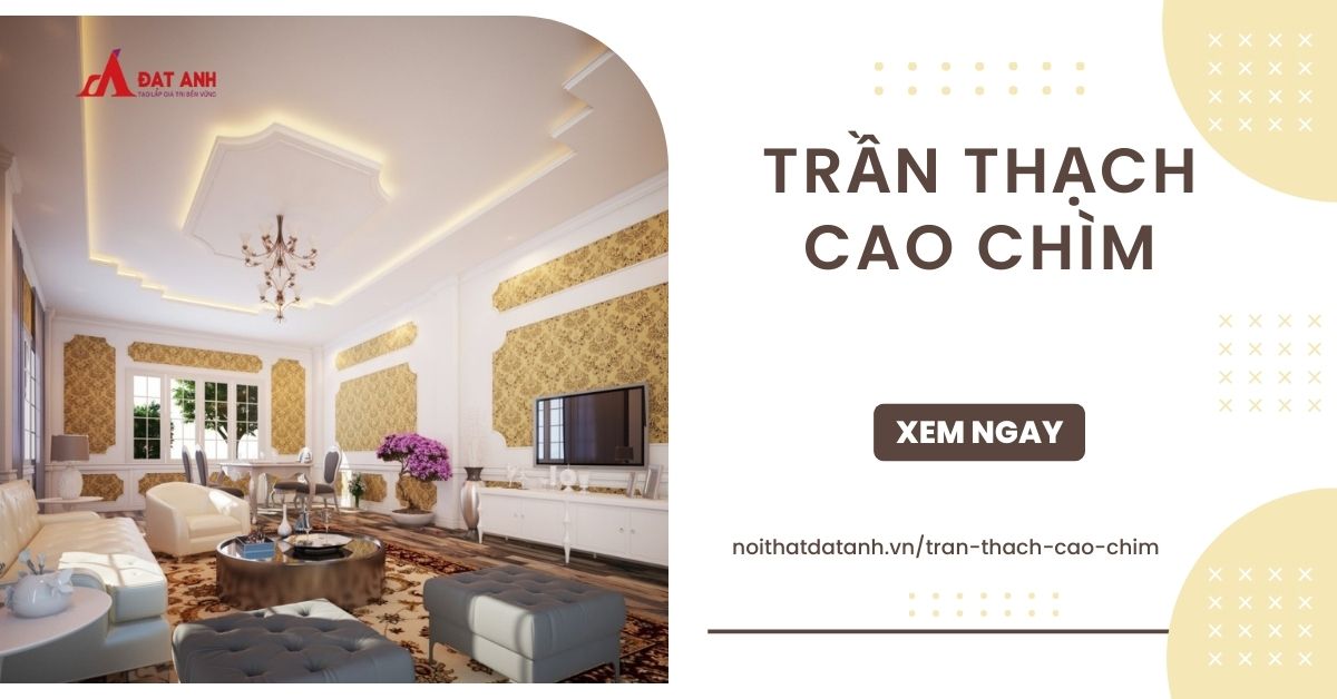 trần thạch cao chìm